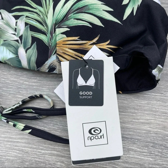 Rip Curl Palmetto Crop Bikini Top, black - Picture 8 of 9